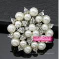 Comercio exterior flor de cristal y perlas mujeres con broche